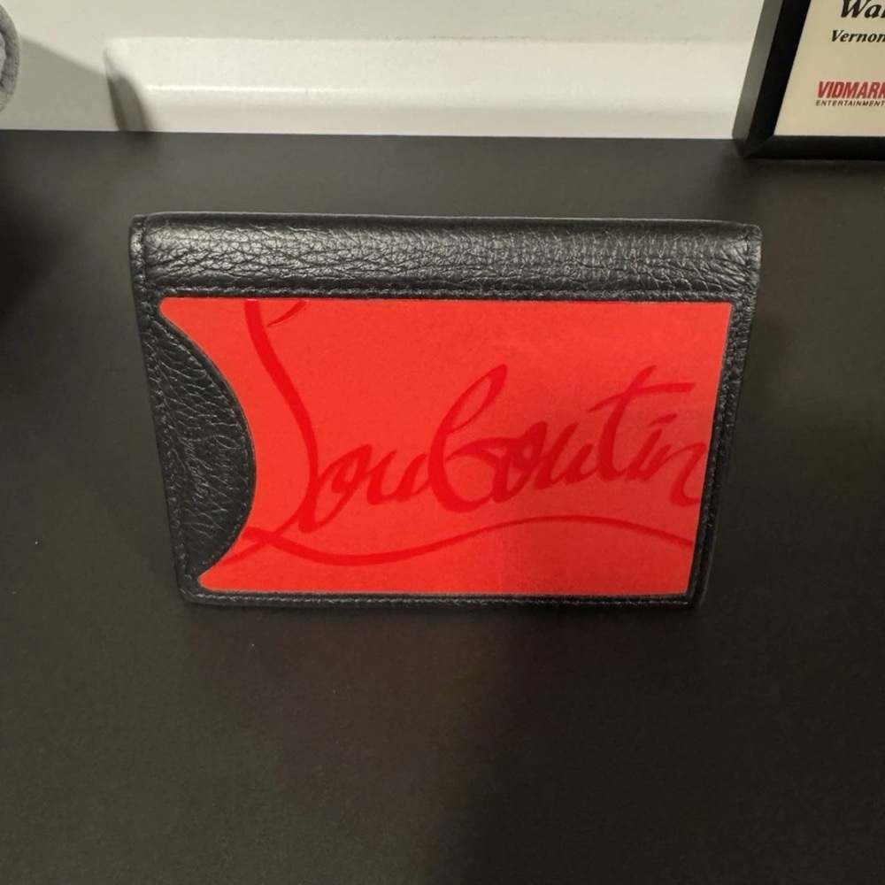 Christian Louboutin Black and Red Card Holder